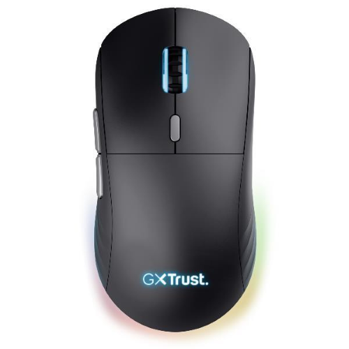 Trust MOUSE WIRELESS GAMING RICARICABILE RGB 10.000 DPI - 55% PLASTICA RICICLATA - GXT 926 REDEX II - NERO